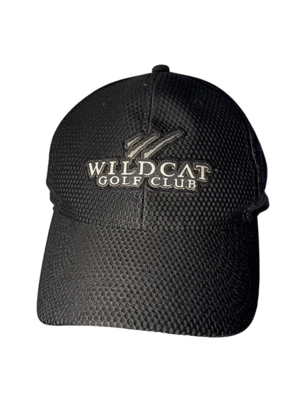 Wildcat Golf Club Hat Black Mesh Adjustable Cap By Ahead UPF 50